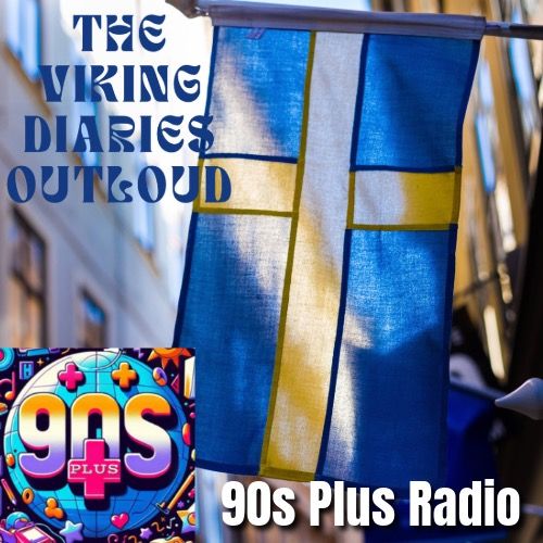 swedish flag and logo for 90's plus
